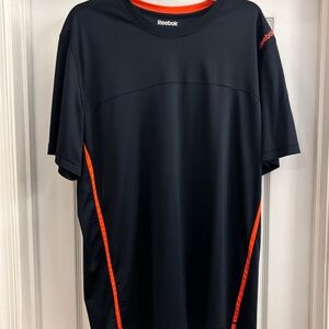 Reebok Blue T-Shirt with Orange Highlights
